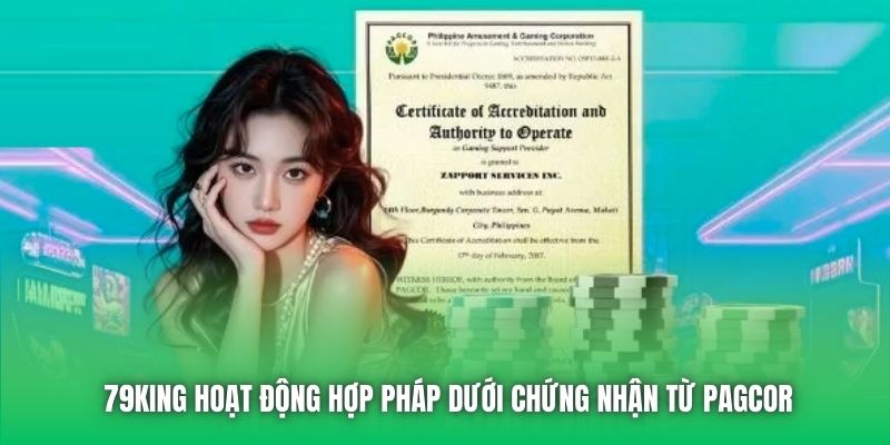 79King hoạt động hợp pháp dưới chứng nhận từ PAGCOR