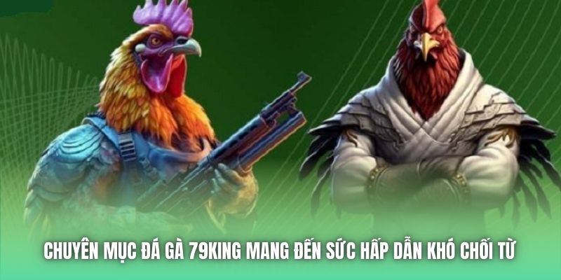 Chuyên mục đá gà 79King mang đến sức hấp dẫn khó chối từ